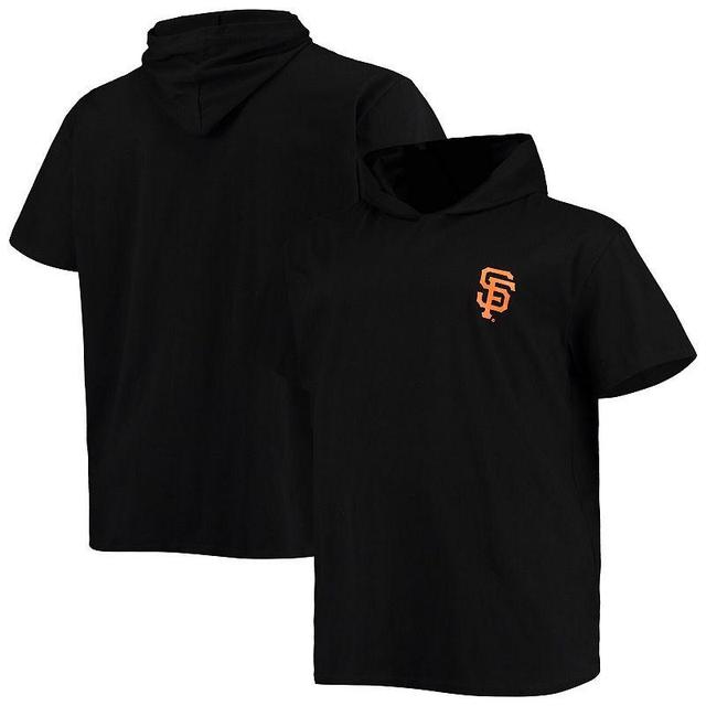 Mens Black San Francisco Giants Big & Tall Jersey Short Sleeve Pullover Hoodie T-Shirt GNT Black Product Image