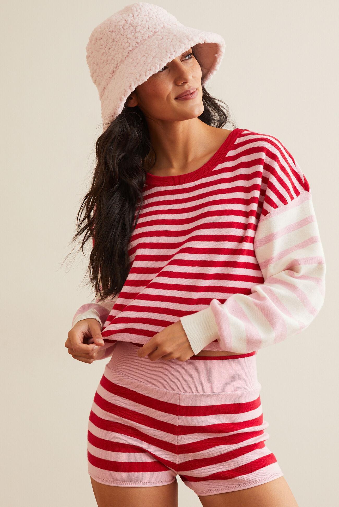 Chilly Days Striped Sweater Product Image