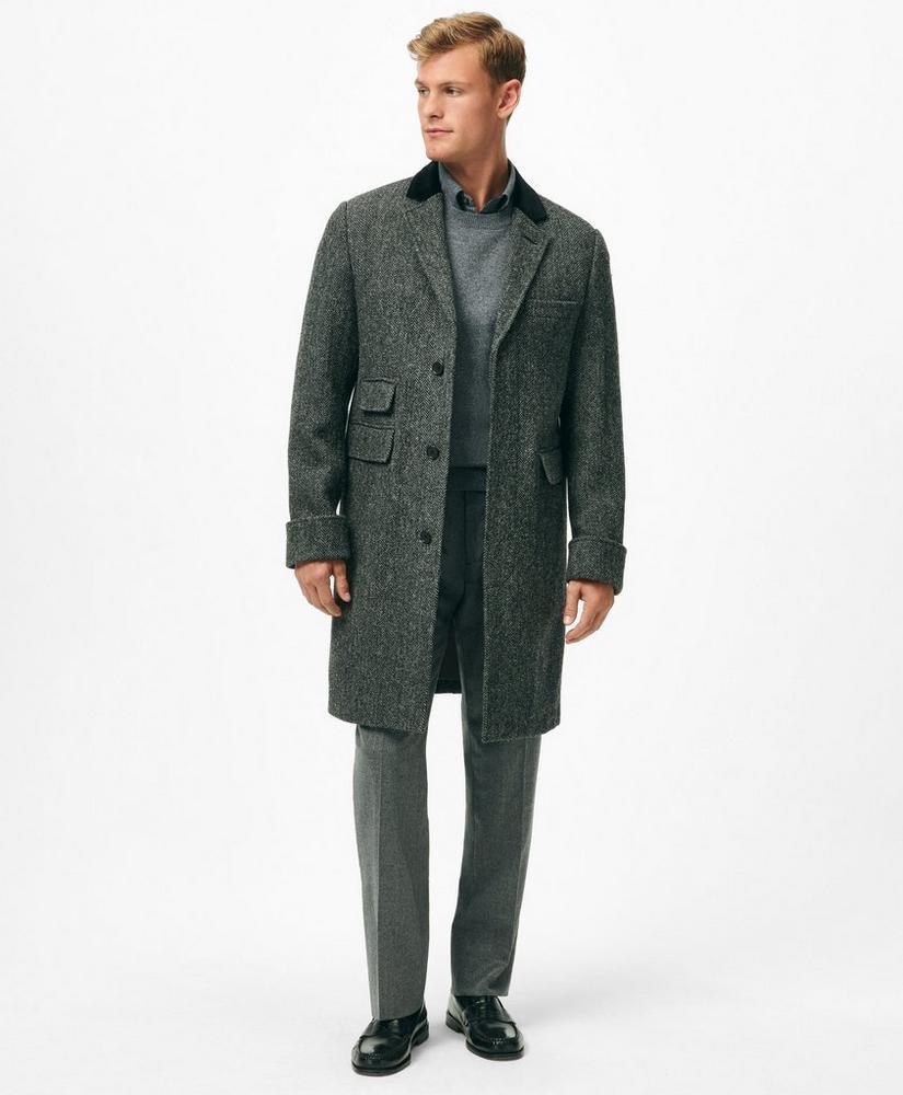 Chesterfield Coat in Harris Tweed Wool Product Image