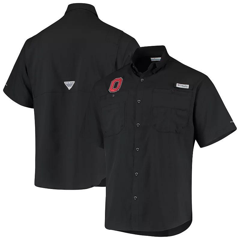 Mens Columbia Ohio State Buckeyes Tamiami Omni-Shade Button-Down Shirt Product Image