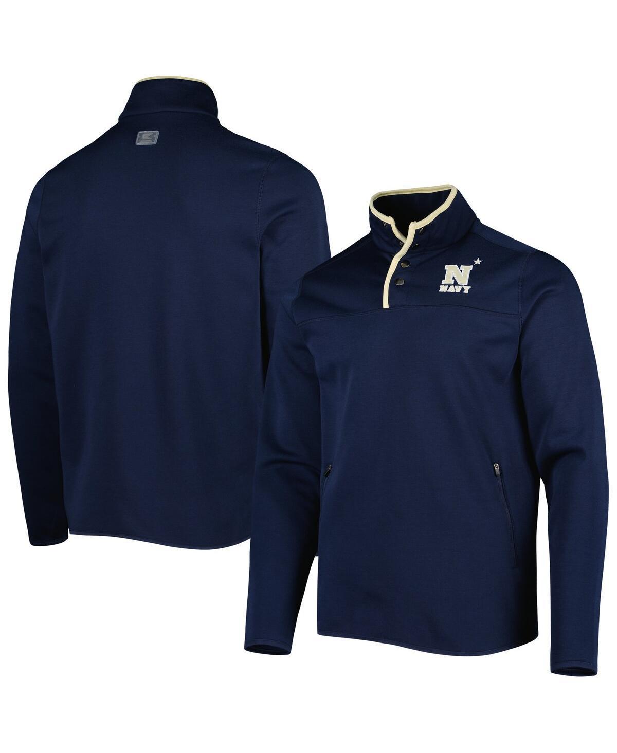 Mens Colosseum Midshipmen Rebound Quarter-Snap Jacket Blue Product Image