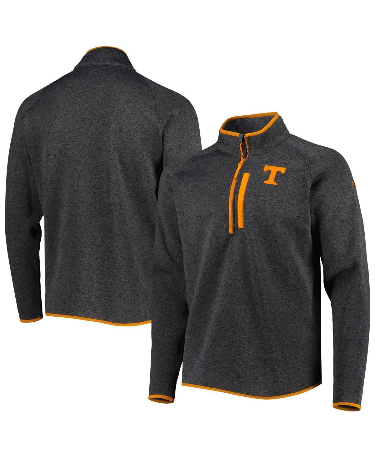 Mens Columbia Charcoal Tennessee Volunteers Canyon Point Omni-Shield Raglan Half-Zip Top Product Image