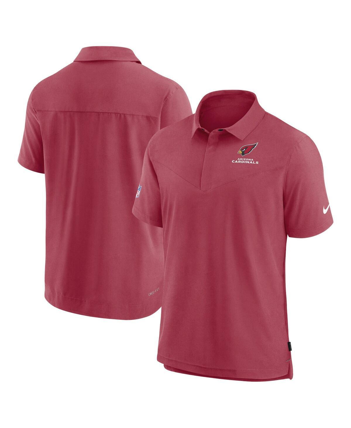 Nike Mens Cardinal Arizona Cardinals Sideline Lockup Performance Polo - Cardinal Product Image