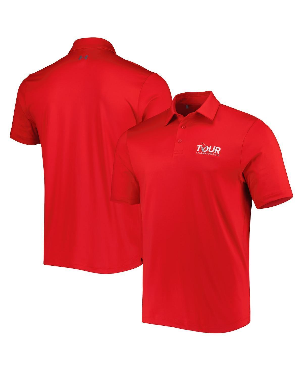 Mens Under Armour Red Tour Championship T2 Polo Shirt Product Image