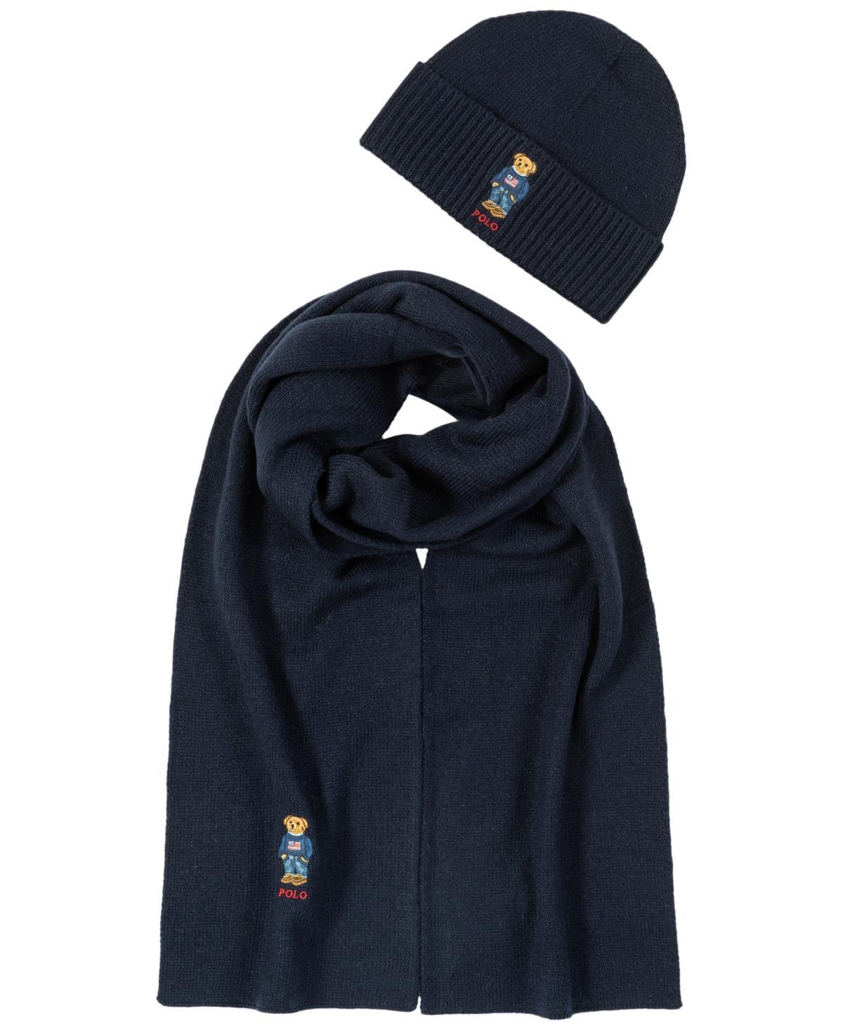 POLO RALPH LAUREN Men's Flag Bear Gift, 2-piece Set In Hunter Navy Product Image