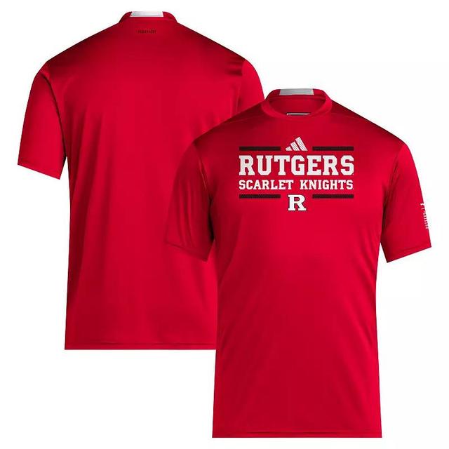 Mens adidas Scarlet Rutgers Scarlet Knights 2024 Sideline AEROREADY T-Shirt Product Image