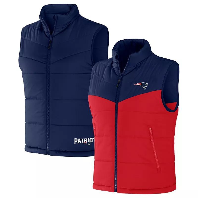 Mens NFL x Darius Rucker Collection by Fanatics New England Patriots Colorblocked Full-Zip Vest Blue Product Image