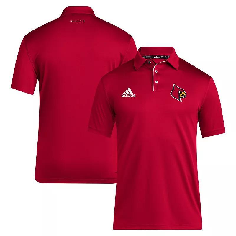 Mens adidas Louisville Cardinals 2024 Coaches AEROREADY Polo Product Image