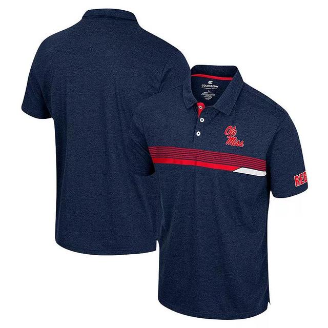 Mens Colosseum Ole Miss Rebels No Problemo Polo Blue Product Image