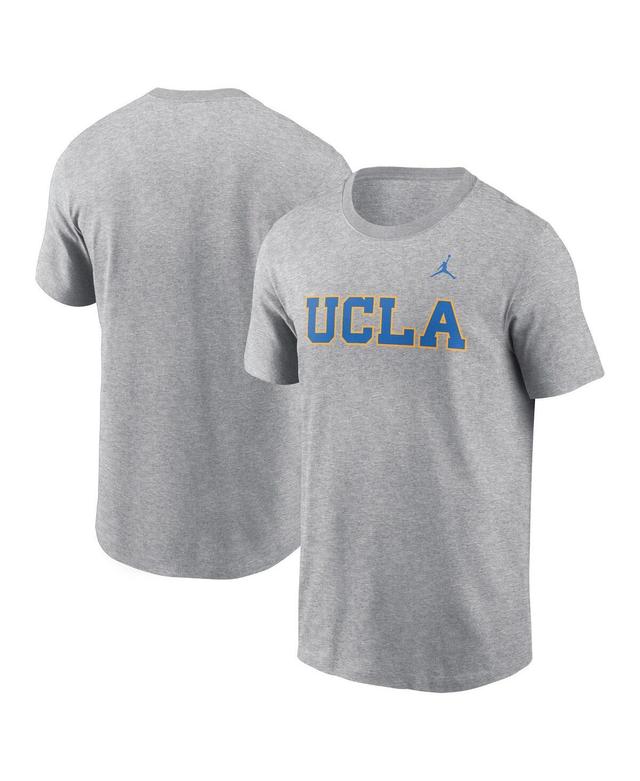 Jordan Mens Heather Gray Ucla Bruins Primetime Evergreen Wordmark T-Shirt Product Image