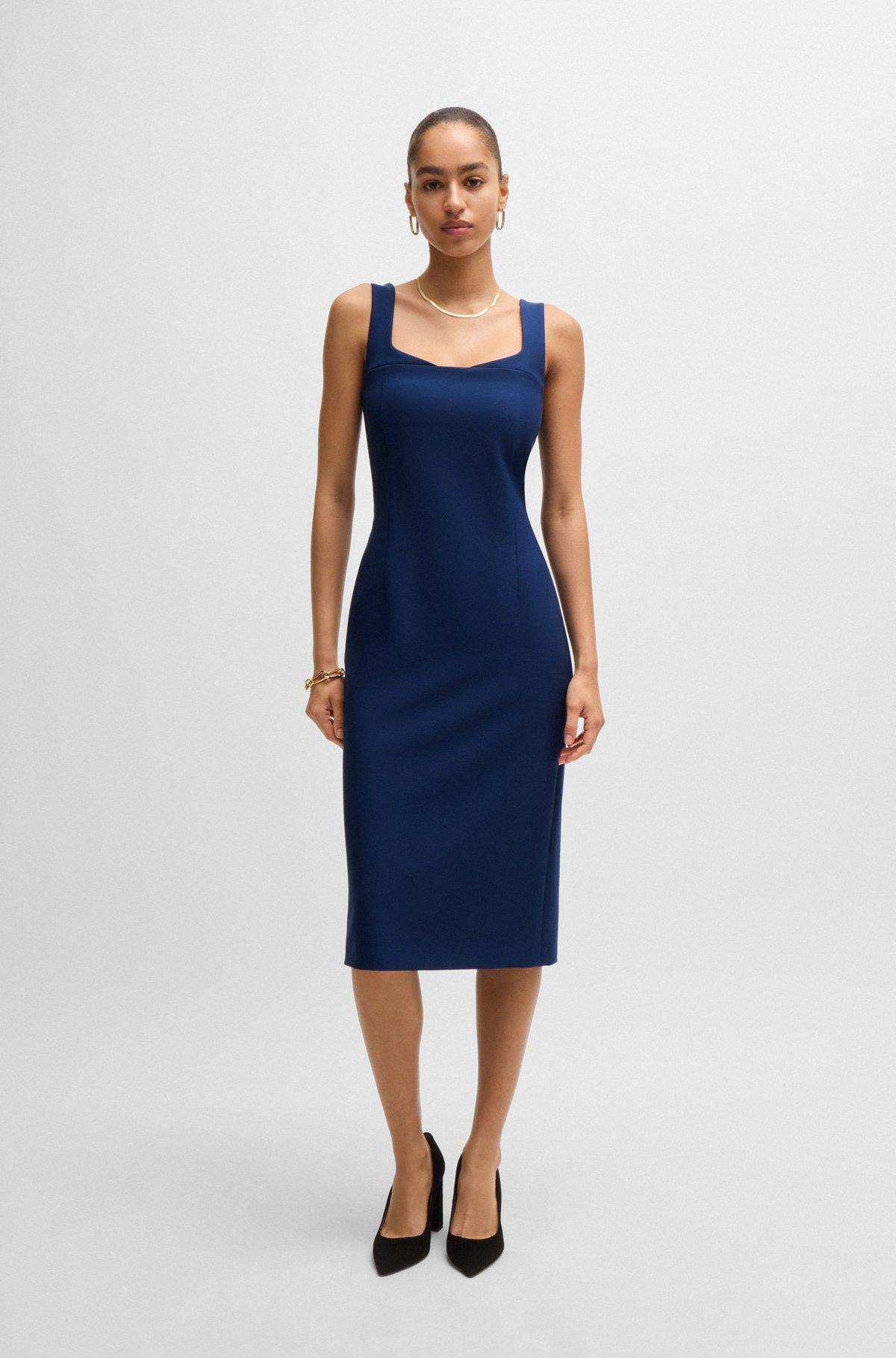 Bodycon midi dress in stretch fabric Product Image