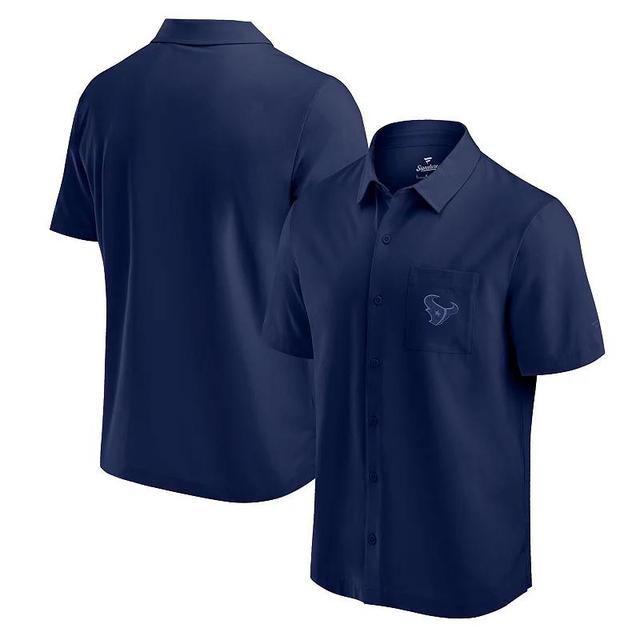 Mens Fanatics Houston Texans Front Office Button-Up Shirt Blue Product Image