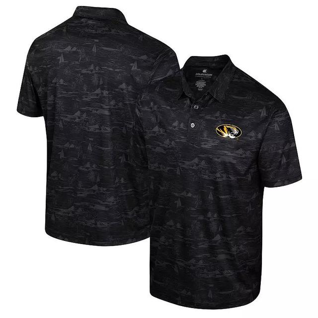 Mens Colosseum Maroon Montana Grizzlies Daly Print Polo Product Image