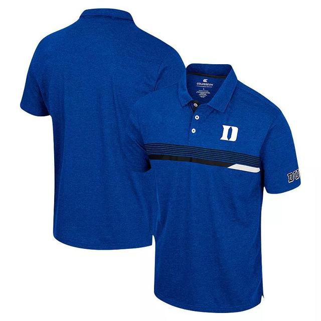 Mens Colosseum Royal Duke Devils No Problemo Polo Product Image