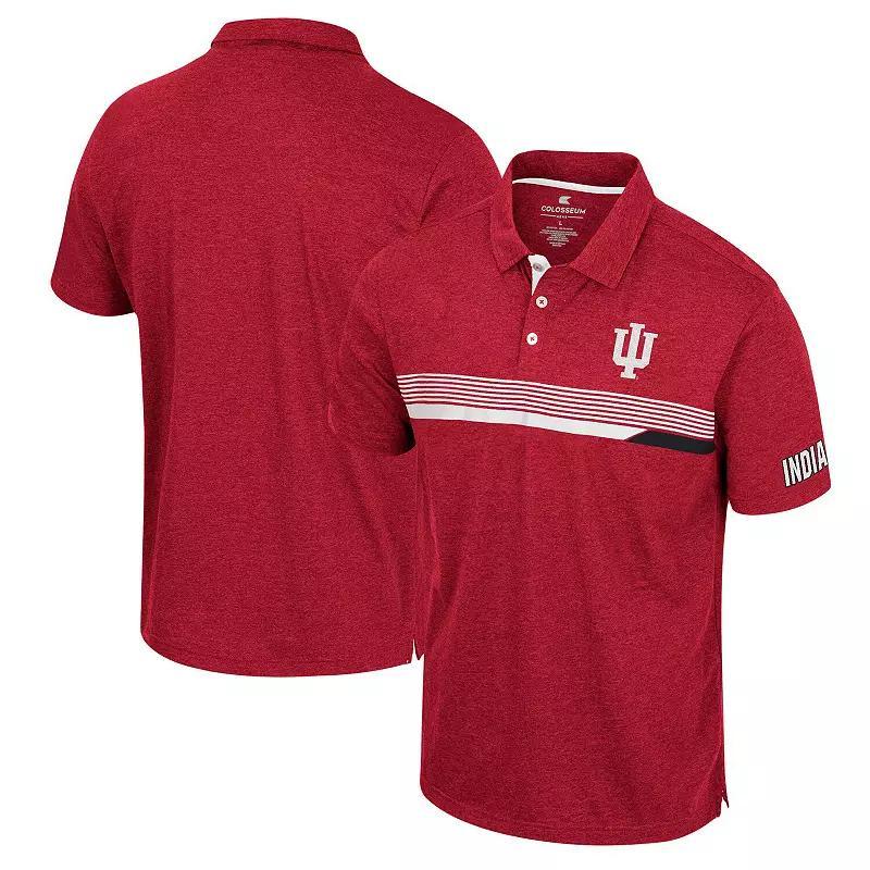 Mens Colosseum Crimson Indiana Hoosiers No Problemo Polo Product Image