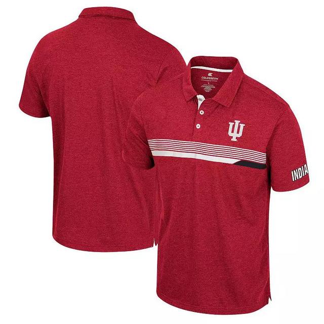 Mens Colosseum Crimson Indiana Hoosiers No Problemo Polo Product Image