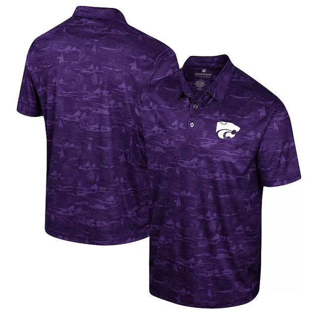 Mens Colosseum Royal Kentucky Wildcats Daly Print Polo Product Image