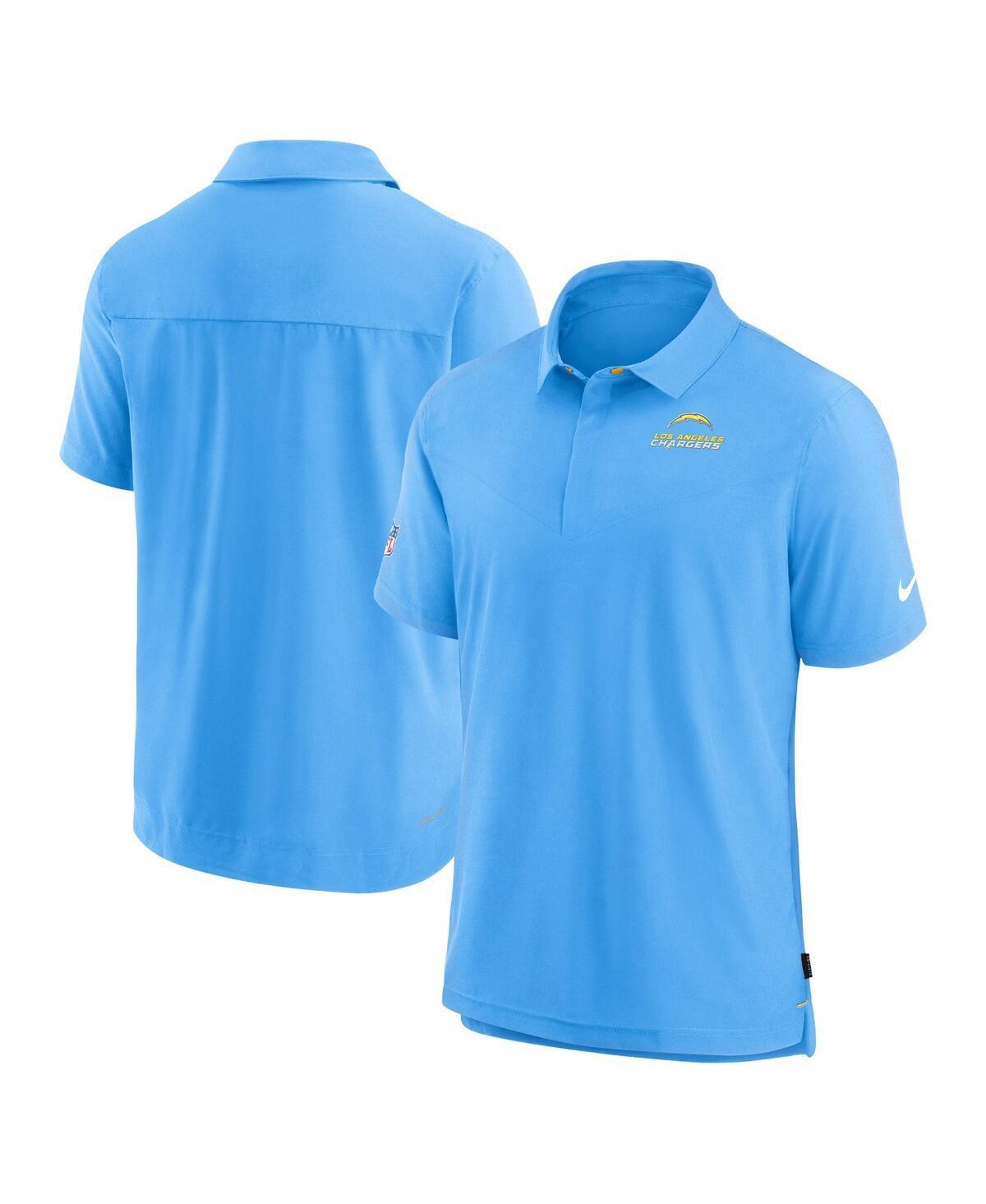 Nike Mens Powder Blue Los Angeles Chargers Sideline Lockup Performance Polo Product Image