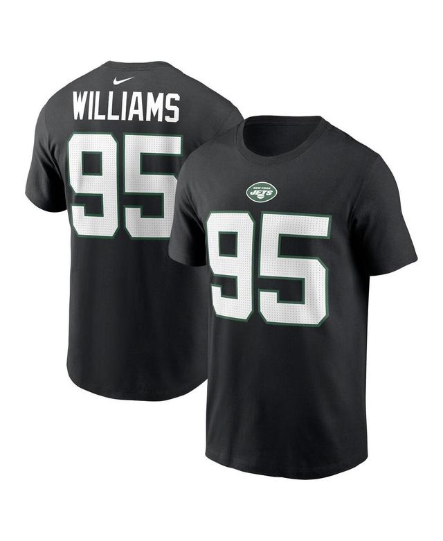 Mens Nike Quinnen Williams Black New York Jets Player Name and Number T-shirt Product Image