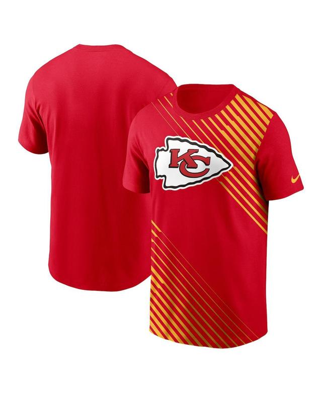 Mens Nike Red Kansas City Chiefs Yard Line Fashion Asbury T-shirt Product Image