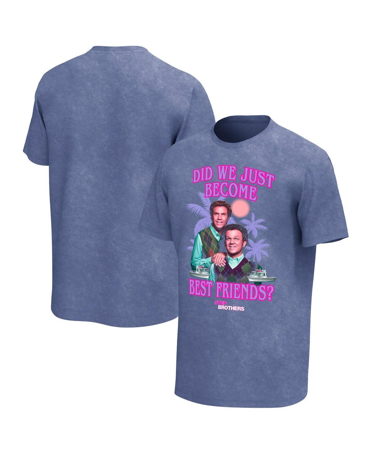 Mens Blue Step Brothers Graphic T-shirt Product Image