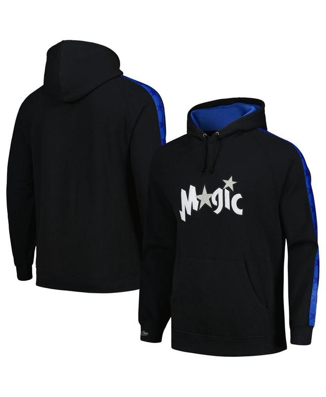 Mens Mitchell & Ness Black Orlando Magic Hardwood Classics Nights Raglan Pullover Hoodie Product Image