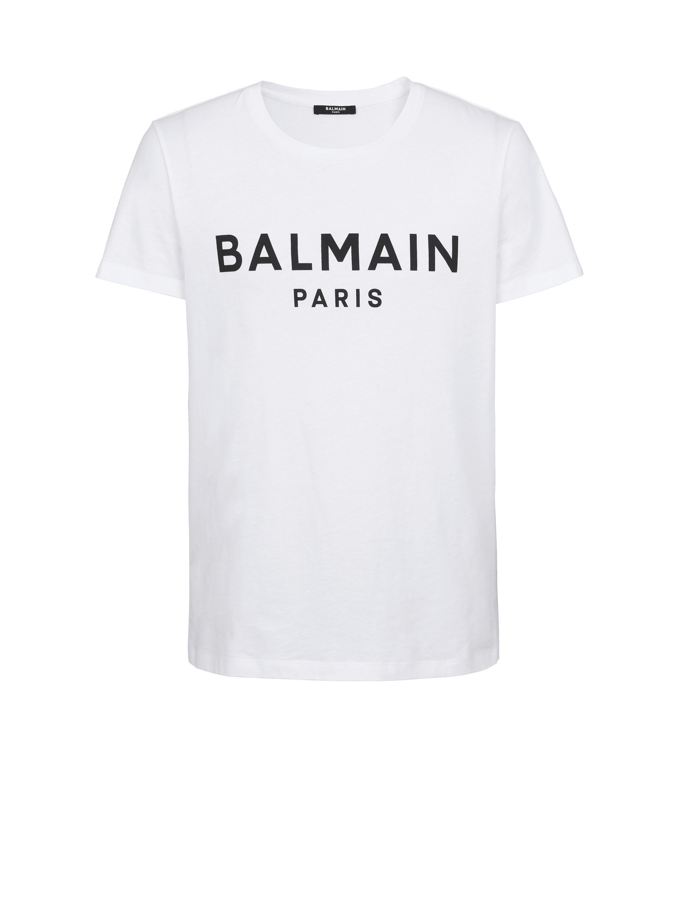 Printed Balmain Paris short-sleeved T-shirt Product Image