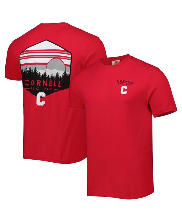 Mens Red Cornell Big Red Landscape Shield T-shirt Product Image