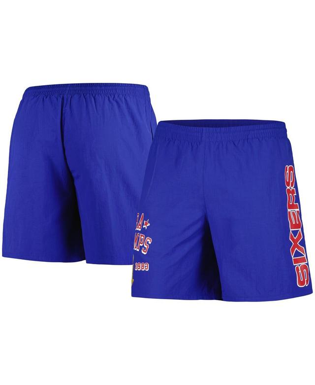 Mens Mitchell & Ness Royal Philadelphia 76ers 1983 NBA Champs Heritage Shorts Product Image