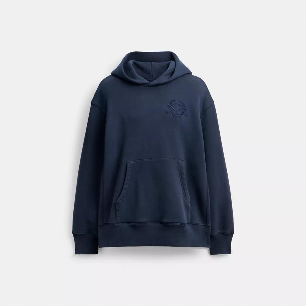 Oversized Signature Crest Hoodie In Organic Cotton Product Image