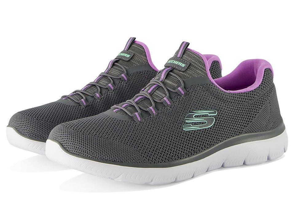 Skechers Womens Summits - Cool Classic Wide Width Athletic Walking Sneakers from Finish Line Product Image