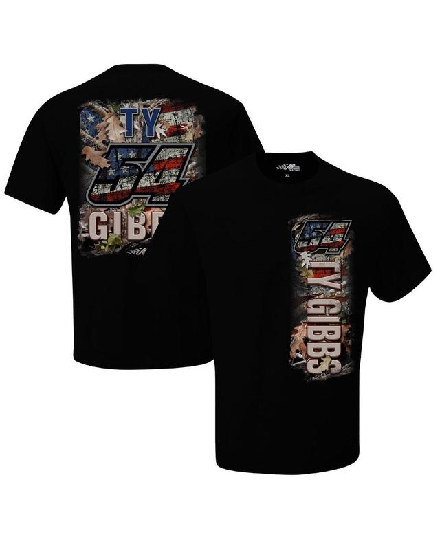 Mens Joe Gibbs Racing Team Collection Black Ty Gibbs Patriotic T-shirt Product Image