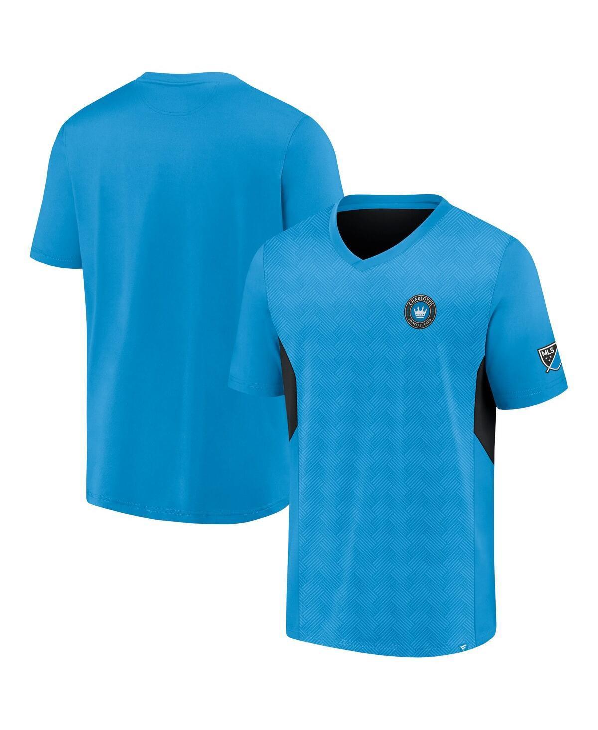 Mens Fanatics Blue Charlotte Fc Extended Play V-Neck T-shirt Product Image