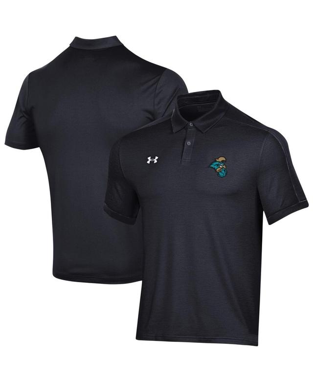 Mens Under Armour Black Coastal Carolina Chanticleers Trophy Polo Shirt Product Image