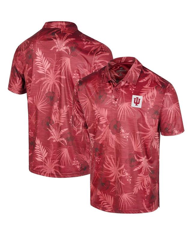 Mens Colosseum Scarlet Ohio State Buckeyes Palms Team Polo Product Image