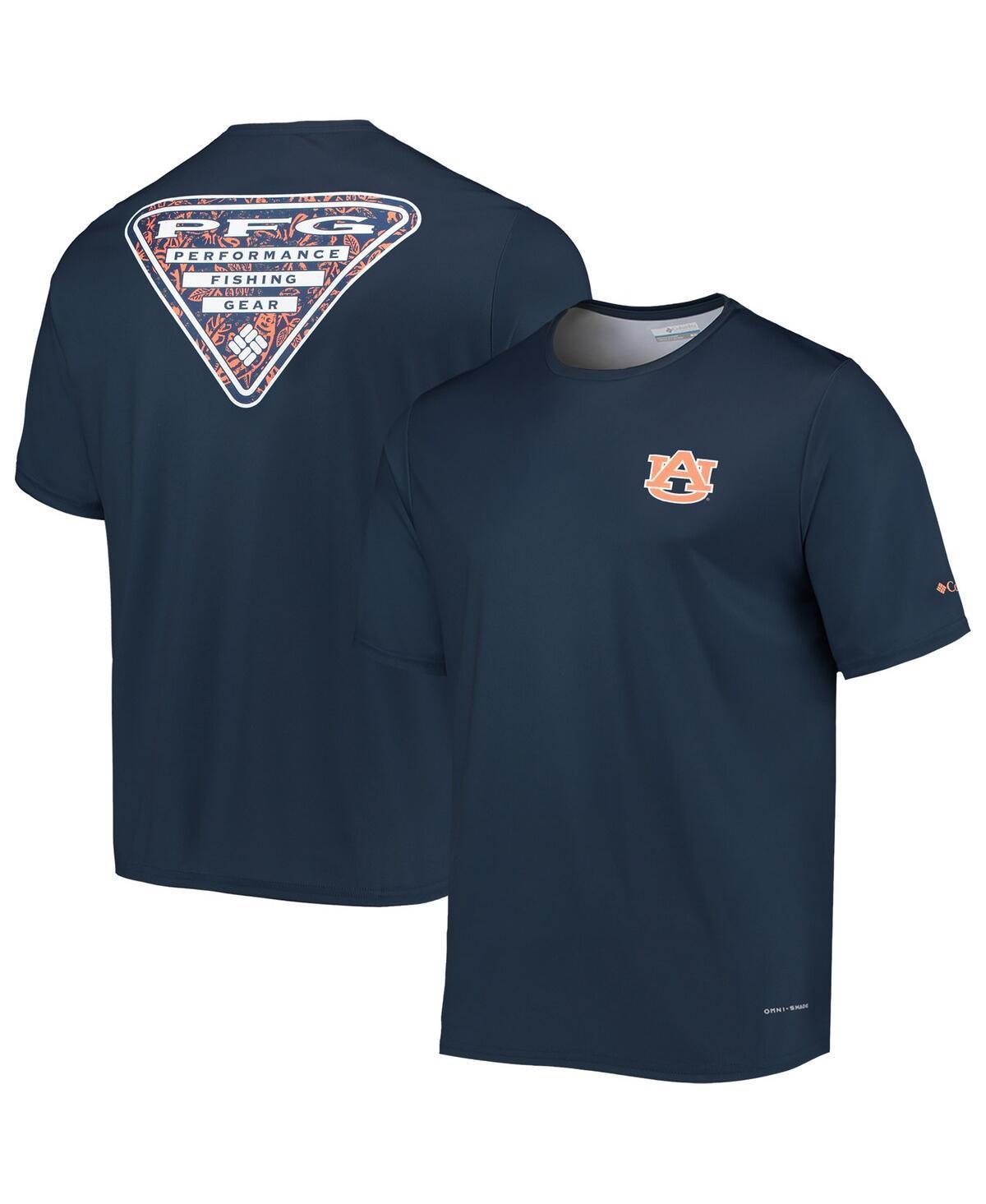 Columbia Men's Collegiate PFG Terminal Tackle Short Sleeve Shirt - Auburn- Product Image