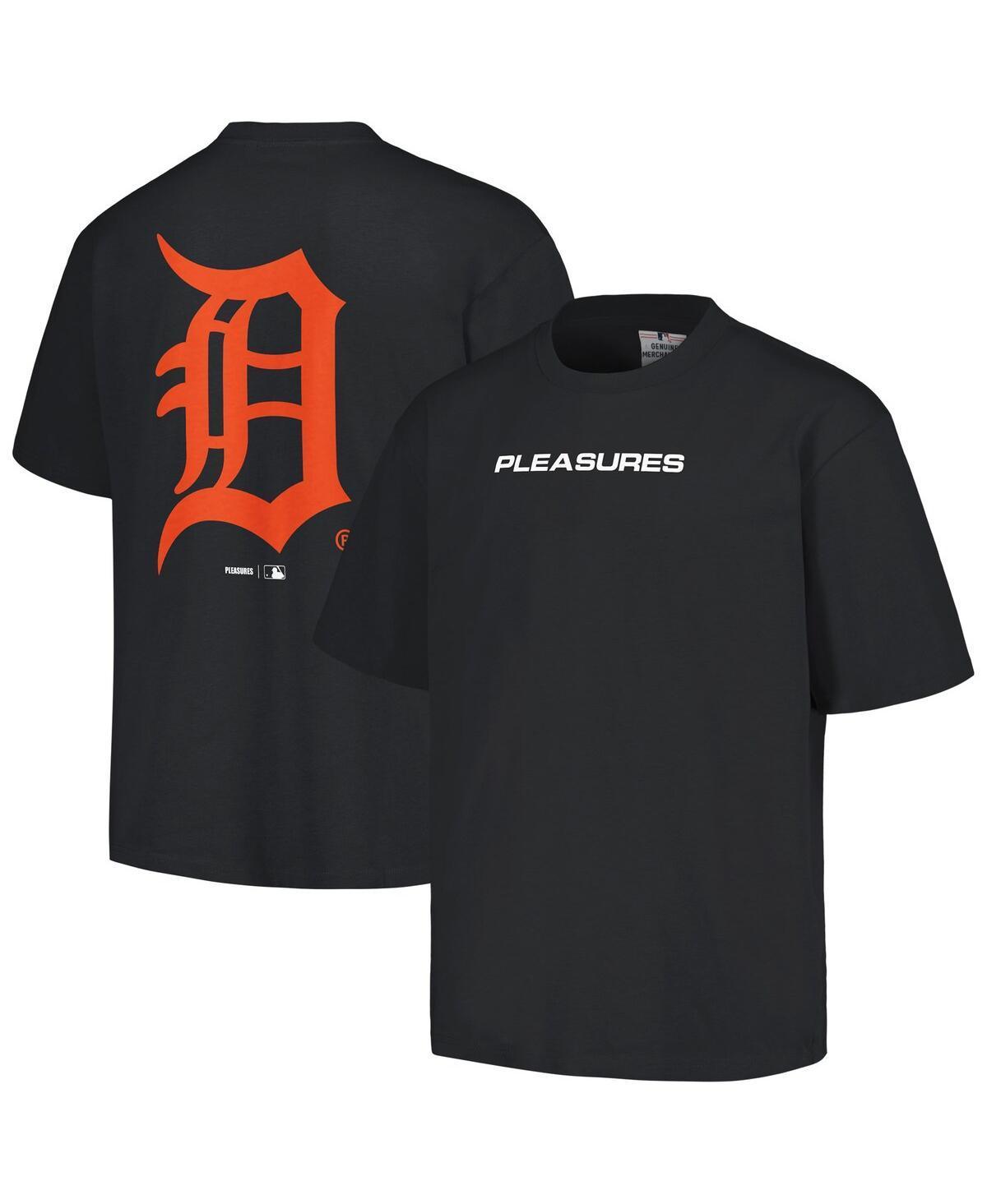 Mens Pleasures Black Detroit Tigers Ballpark T-shirt Product Image