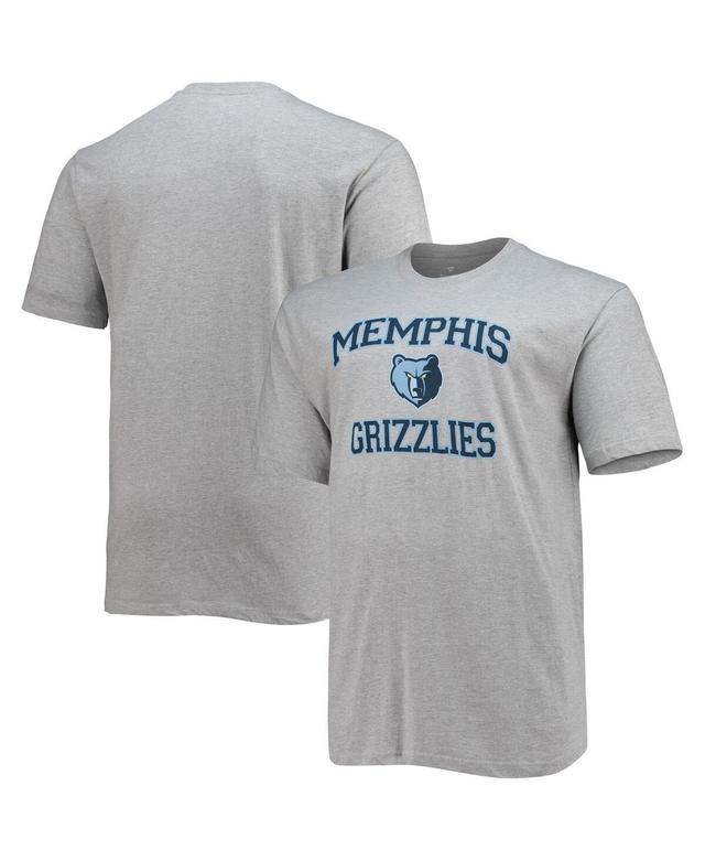 Mens Heathered Gray Memphis Grizzlies Big & Tall Heart & Soul T-Shirt Product Image