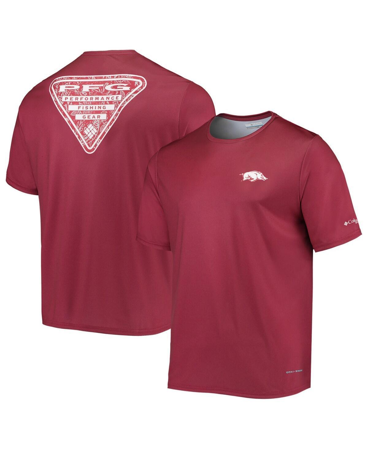 Mens Columbia Cardinal Arkansas Razorbacks Terminal Tackle Omni-Shade T-shirt Product Image