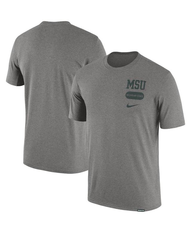 Mens Nike Heather Gray Arkansas Razorbacks Campus Letterman Tri-Blend T-Shirt Product Image