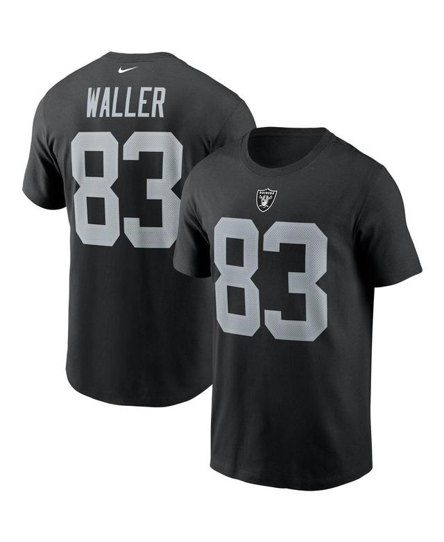 Mens Nike Darren Waller Black Las Vegas Raiders Name and Number T-shirt Product Image