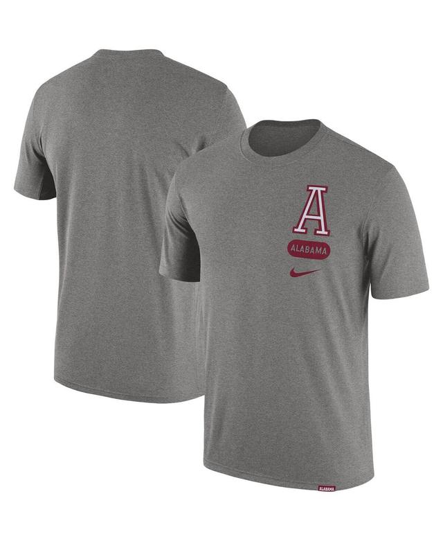 Mens Nike Heather Gray Alabama Crimson Tide Campus Letterman T-Shirt Product Image