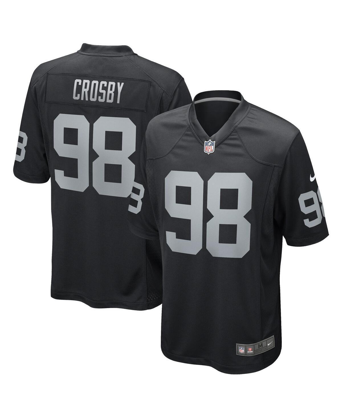 Mens Nike Maxx Crosby Black Las Vegas Raiders Game Jersey - Black Product Image