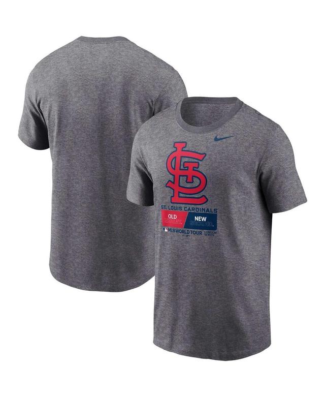 Mens Nike Heather Charcoal St. Louis Cardinals 2023 Mlb World Tour: London Series T-shirt Product Image