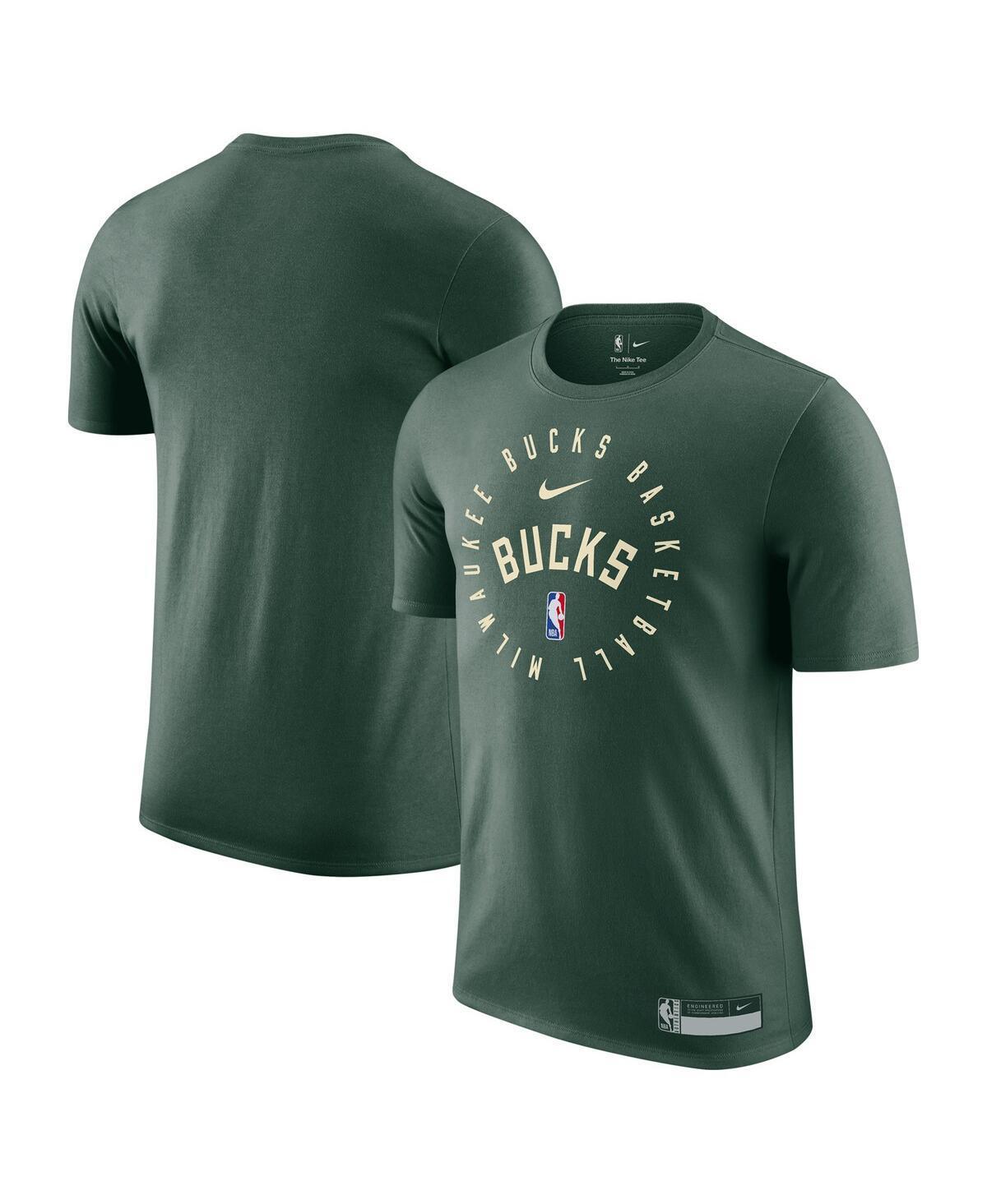 Nike Mens Hunter Green Milwaukee Bucks 2024/25 Legend On-Court Practice Performance T-Shirt Product Image