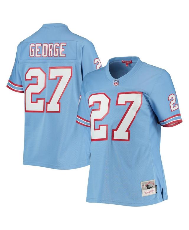 Womens Mitchell & Ness Eddie George Light Blue Houston Oilers Legacy Replica Player Jersey - Light Blue Product Image