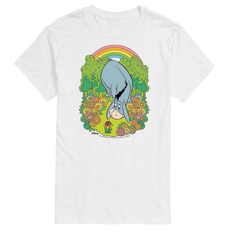 Disneys Winnie the Pooh Big & Tall Eeyore Rainbow Graphic Tee, Mens Product Image