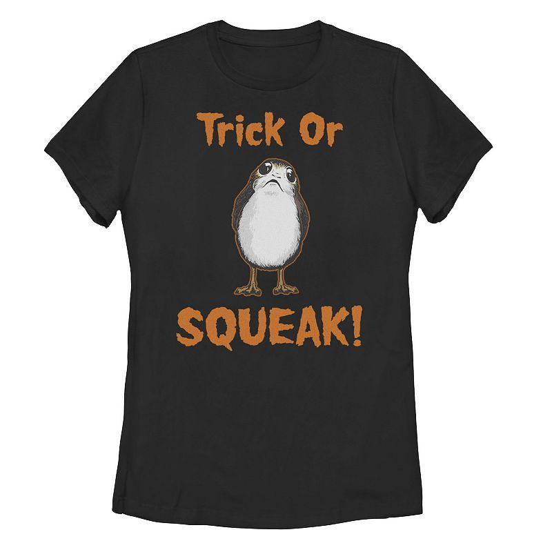 Juniors Star Wars Trick Or Squeak Porg Tee, Girls Product Image