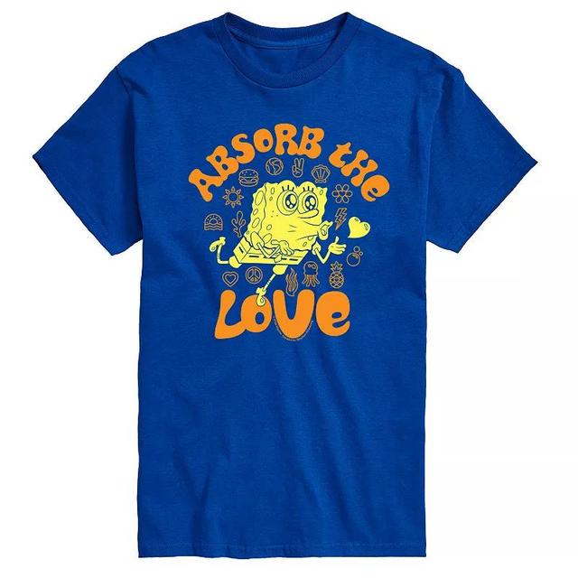 Mens SpongeBob SquarePants Absorb The Love Graphic Tee Product Image