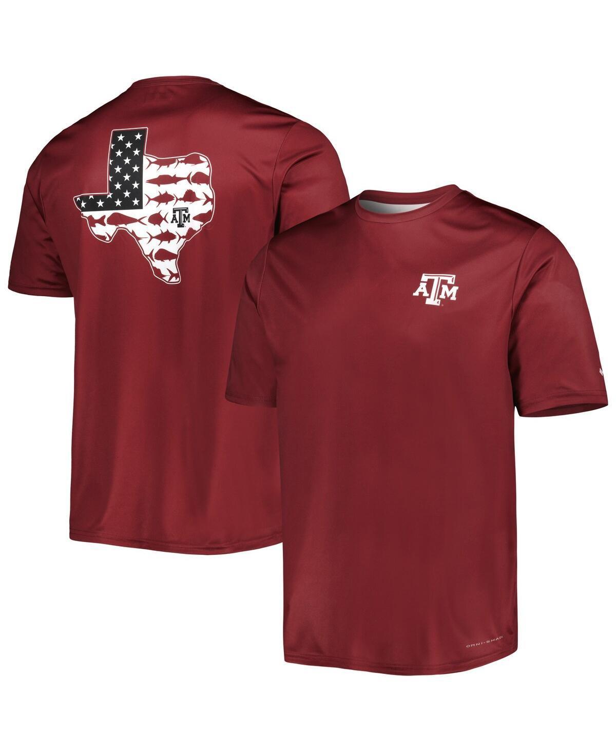 Mens Columbia Maroon Texas A&M Aggies Terminal Tackle Omni-Shade T-Shirt Product Image